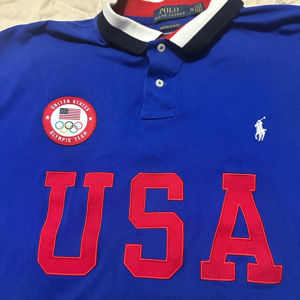 Polo by Ralph Lauren Blue USA Olympic Team Polo